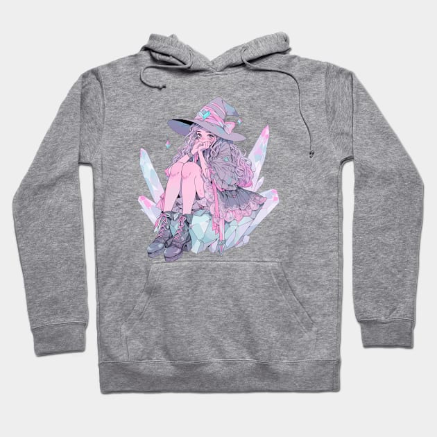 Pastel Goth Crystal Witch Hoodie by DarkSideRunners